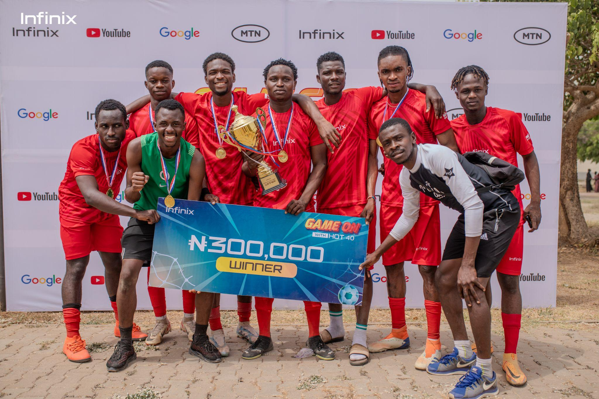 Infinix’s ‘Game On with Hot 40’ Football Competition Rewards University Stars